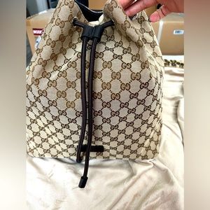 Brand new Gucci backpack with drawstring